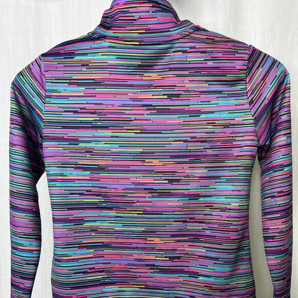Champion Girls Duo Dry Multicolor Black Pink Purple Blue Zip Up Jacket Size M - Picture 3 of 6